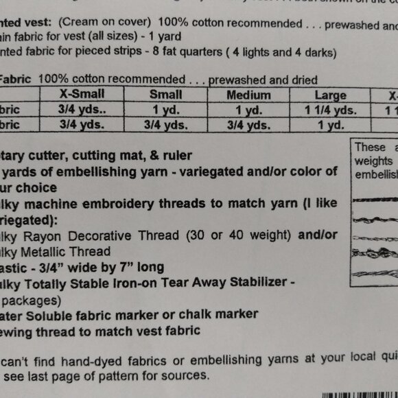 Vintage 90s Quilted Vest Sewing Pattern Strip Quilting by Sew Mini Pieces #824 - Picture 8 of 12